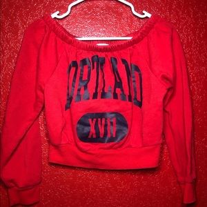 Long sleeve crop top